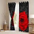 thumbnail image 3 of Homewish Red Rose Blackout Curtains Set of 2 (52x84 Each),Happy Velantine'S Day Window Curtains,Rustic Flower Curtains and Drapes For Girls,Luxury Bedroom Decor, 3 of 6