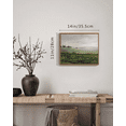 thumbnail image 6 of Drsoum 11x14in Landscape Vintage Canvas Wall Art Classical Framed Paints The Vast Grassland Room Decor, 6 of 6