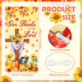 thumbnail image 6 of Fall Thanksgiving Door Cover Banner Autumn Thanksgiving Christian Jesus Door Banner Decoration Maple Leaves Pumpkin Sunflowers Bible Cross Religious Give Thanks to The Lord Banner for Fall Party Decor, 6 of 6