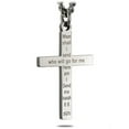 thumbnail image 2 of Shields of Strength Men's Stainless Steel Firefighter Flag Cross with Thin Red Line Necklace Inscribed with Isaiah 6:8 Bible Verse - Christian Jewelry by Shields of Strength, 2 of 4