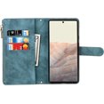 thumbnail image 6 of for Google Pixel 6 Phone Case Wallet for Women Men with Crossbody Strap Lanyard,Google Pixel 6 Wallet Case with Card Holer,Zipper Pocket PU Leather Phone Case for Pixel 6, 6.4 Inch, Blue, 6 of 9