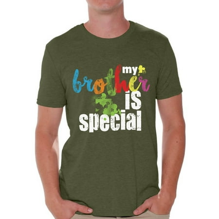 Awkward Styles My Brother Is Special Tshirt for Men Autism Awareness Shirts Autism Puzzle T Shirt Men's Autism Tshirt Family Autism Awareness Autistic Pride Gifts Autism Shirts for Men Autism