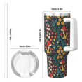 thumbnail image 4 of Disketp Mushrooms And Flowers for 40 OZ Stainless Steel with Handle Lid Straw for Women Men Birthday Presents, 4 of 8