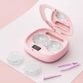 thumbnail image 2 of 2026 Ultrasonic Contact Lens Cleaner Machine Portable & Rechargeable Contact Lens Solution Cases with Blue Light, Mirror,3mode, Gentle Cleaning & Increase Brightness, for Travel, Home, Trip, 2 of 8