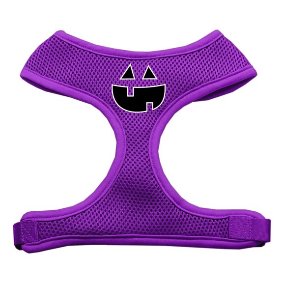 Pumpkin Face Design Soft Mesh Pet Harness