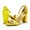 YELLOW/PU, variant on Women's Fashion Party Low Chunky Heel Sandals Open Toe Ankle Strap Dress Heel Shoes WHITE/SATIN Size 11