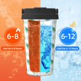 thumbnail image 5 of KLL Turtle Pattern Stainless Steel Vacuum Insulated Tumbler - Carry Insulated Coffee Mug - Reusable Insulated Cold Brew Iced Coffee Cup Thermos, 5 of 8