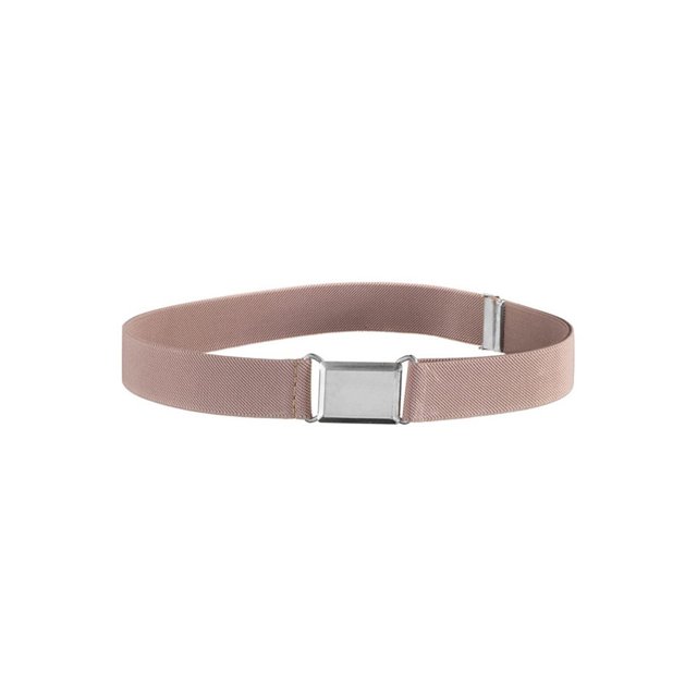 1 Ensemble Ceinture Élastique Simple pour Enfants Garçons Taille Ajustable Extensible Boucle Unie Taille Extensible Réutilisable Lavable Jeans Accessoires de Vêtements Rose