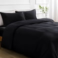 thumbnail image 4 of Duvet Cover Queen Piece Prewashed Ultra Soft Queen Bedding Set Features Zipper Closure and Corner Ties Includes Duvet Cover x & Pillowcases No Comforter, 4 of 7