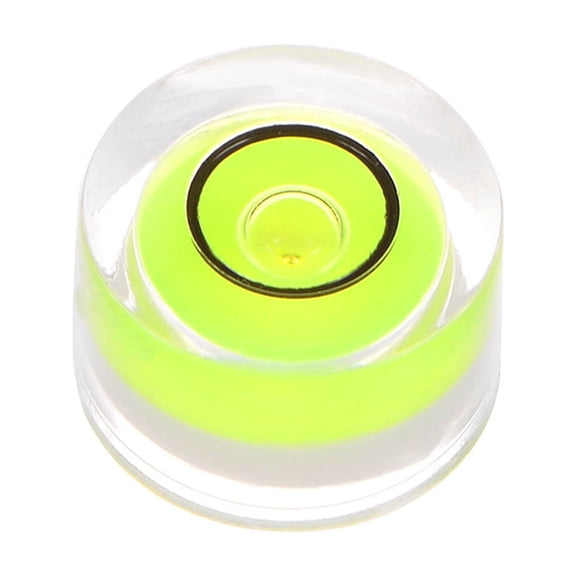 Uxcell Round Bubble Level 10x6mm Mini Circular Bullseye Spirit Levels for Camera Tripod Telescope, Green