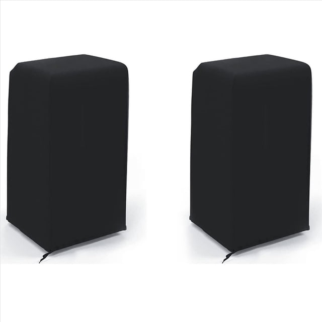2X Cubierta de Aire Acondicionado Portátil Bolsa de Cremallera Mate Impermeable Cubierta Protectora para Acondicionadores de Aire de Interior Negro