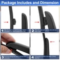 thumbnail image 7 of Unique Bargains Rear Window Wiper Arm Blade Set for Audi A4 2009-2015 No.8K9955407 Durable PBT Material Windshield Wiper Arm Black 1 set, 7 of 7