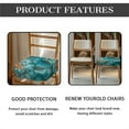 thumbnail image 5 of SEANATIVE Green Marble Print Chair Covers for Dining Set of 2 Dining Chair Seat Covers with Elastic Bottom Reusable Chair Protective Cover for Dining Room Armless Chair Kitchen Home Decor, 5 of 7