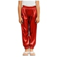 thumbnail image 1 of Zshosam Pantalon de Survêtement pour Filles Jambe Grand Adolescentes Décontracté Style de Rue Polyvalent Tendance Décontracté Confortable Doublé Pantalon à Jambe Droite Taille 3T 4T,(Rouge 3-4 Ans), 1 of 6