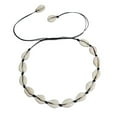 thumbnail image 6 of AYYUFE Bohemia Handmade Shell Necklace Wax Cord Women Choker Charm, 6 of 7