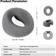 thumbnail image 6 of WarmHaven Massage Headrest for Bed, Ergonomic Memory Foam Massage Pillow, Face Down Pillow for Massage & Sleep, Breathable Face Pillow for Spa, Napping & Skincare, Relieves Neck Pain & Wrinkles, Grey, 6 of 7