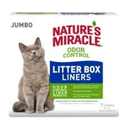 Nature's Miracle Odor Control Litter Box Liners with Fresh Scent, Jumbo, 7 count