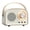 White, variant on Retro Bluetooth Speakers Wireless Vintage Speaker Outdoors Wireless Portable Bluetooth Speaker Supports TWS Pairing/U-Disk/TF Card/AUX for Home Travel Outdoor