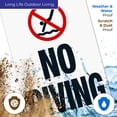 thumbnail image 4 of Idaho No Diving Vertical Sign, Complies With State Of Idaho Pool Safety Code, 24x36 Corrugated Plastic, 4 of 7