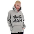 thumbnail image 4 of Health Addict Vegetarian Vegan Diet Hoodie Sweatshirt Women Men Brisco Brands M, 4 of 5
