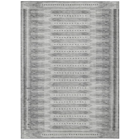 Dalyn Rugs Machine Washable Indoor/Outdoor Chantille Gray 2'6" x 3'10" Rug