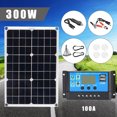 LIGAOFENG Portable Power Station Kit Portable Solar Power Complete Kit Solar Power System for Home Use 18W 12 V Solar Panel 100A Solar Charge Controller 6000W Solar Inverter unusual