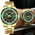 thumbnail image 2 of Curren Watches For Men Golden Stainless Steel Wristwatches With Date Casual Business Quartz Male Clock - Quartz Wristwatches, 2 of 6