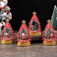 thumbnail image 2 of Shoreew Christmas Snow Ball Lantern Lighted Santa And Christmas Tree Scene Glittering Water Snow Ball Decoration for Home Desktop Decor, 2 of 7