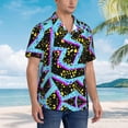thumbnail image 4 of Vintage Aztec Pattern Mens Hawaiian Shirt Short Sleeve Casual Button Up Tropical Summer Beach Shirt, 4 of 9