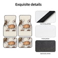 thumbnail image 4 of Disketp Brown Cat Cartoon for Crystal Velvet Car Mats Four-Piece Set,All-Season Automotive Protection, Vehicles, Cars, Trucks, and SUVs,Anti-Slip Design, 4 of 7