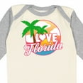 thumbnail image 4 of Inktastic I Love Florida with Ocean and Palm Trees Boys or Girls Long Sleeve Baby Bodysuit, 4 of 5