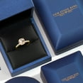 thumbnail image 5 of Gem Stone King 10K Yellow Gold Peach Morganite and Lab Grown Diamond Engagement Ring for Women | 1.90 Cttw | Round 8MM | Gemstone October Birthstone | Size 7, 5 of 6