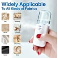 thumbnail image 4 of 15s Heat-Up Mini Travel Steamer, Rechargeable Cordless Sunshine Steamer,Nano Spray Water Meter Portable Steamer Hand Held Steamers for Travel Clothes (White), 4 of 4