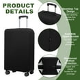 thumbnail image 3 of Uxcell Luggage Cover Protector for Travel and Business Trips with Elastic Design for Travel Business 28-29 inch Black, 3 of 7