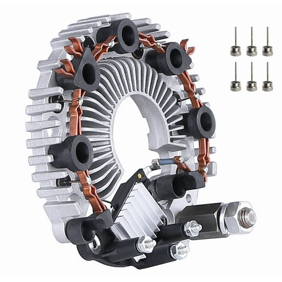New Rectifier Regulator Kit Compatible With All 12V 55SI Delco Remy By Part Numbers 8600473 8600529 61003345 61006079 Includes 6 Negative Diodes, Regulator and Large Battery Post