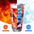 thumbnail image 5 of KLL Heart Plaid Print 40oz Stainless Steel Insulated Car Cup with Spillproof Lid - Keep Your Drink Hot or Cold on the Go-Without Straw, 5 of 8