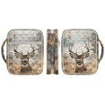 thumbnail image 3 of Xixirimido Elk Wilderness Print Bible Cover Case for Women Men, Large Bible Bag Bible Study Supplies Accessories Quilted Bible Carrying Cases with Handle Christian Gift, 3 of 7