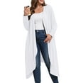 thumbnail image 4 of Cueply Women's Plus Size Cardigan Lightweight Long Sleeve Maxi Long Knitted Tops Open Front Sweater, 4 of 6