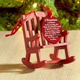 thumbnail image 4 of PPgejGEK Wooden Memorial Chair Christmas Tree Pendant, Red Ornament for Holiday Commemorative Decor, 4 of 9