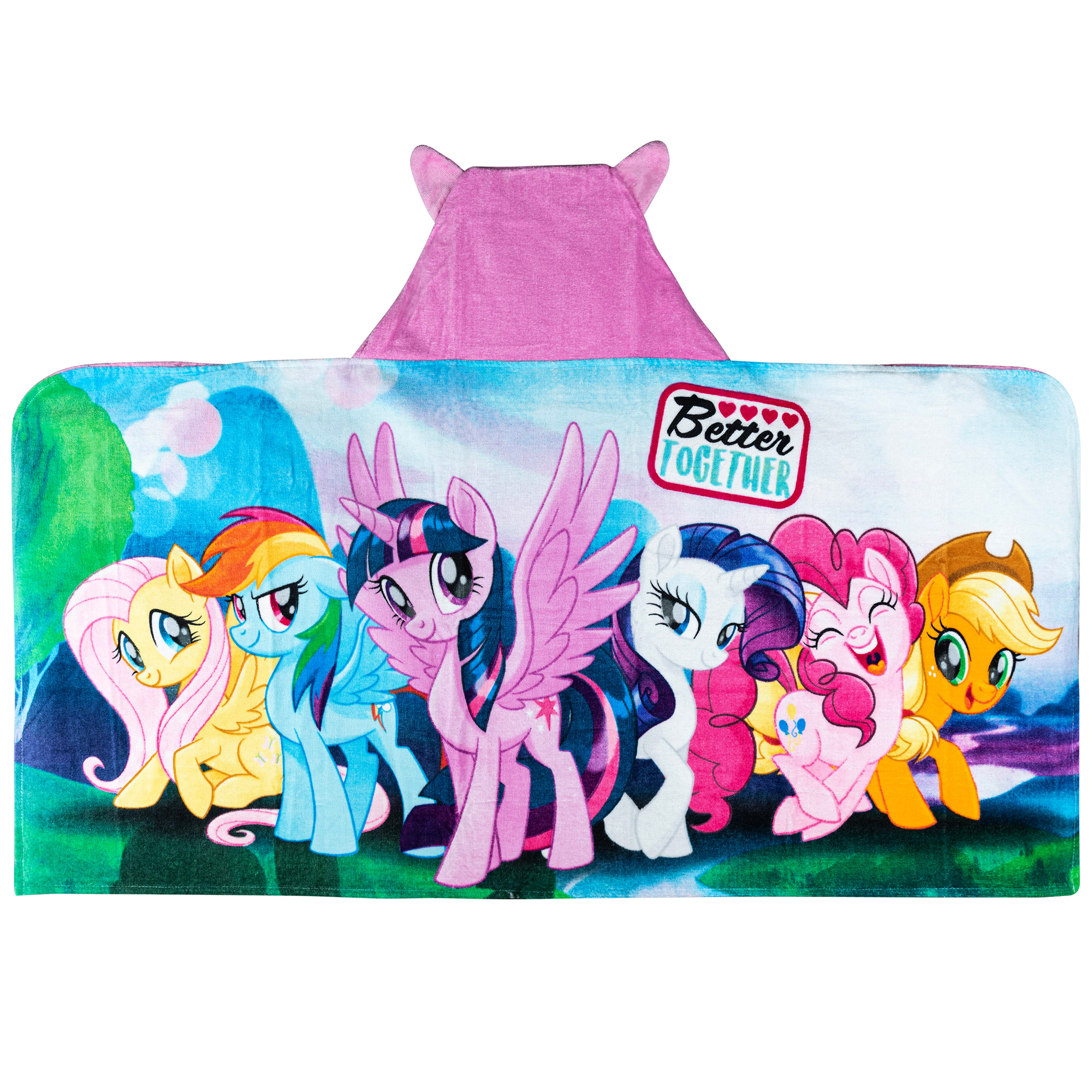 My Little Pony Kids Twilight Sparkle Hooded Towel, Cotton, Purple, Hasbro - image 3 of 9