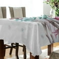 thumbnail image 3 of Ryvnso Christmas Santa and Deer Rectangle Table Cloth Tablecover Dinning Tablecloth 60"x60", 3 of 8