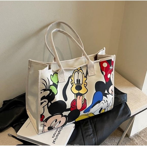 Sac Messager à Bandoulière pour Femmes Disney Mickey Mouse, Sac à Main Lady Minnie, Sac de Voyage, Grande Capacité pour Femmes, pour Magasinage 39x30x17 cm