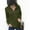 Army Green, variant on Women's Half Zip Sweatshirts Trendy Quilted Jacquard Loose Long Sleeve Pullover Tops 2024 Fall Winter Y2K Clothes