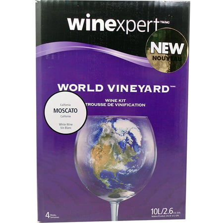 World Vineyard California Moscato Wine Kit (Best Sweet Moscato Wine)