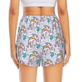 thumbnail image 2 of Lsque Unicorn DoingYoga Printed Women's Running Shorts with Liner Pockets,Elastic Quick Dry Workout Athletic Gym Yoga Shorts,Womens High Waist Shorts-Small, 2 of 9