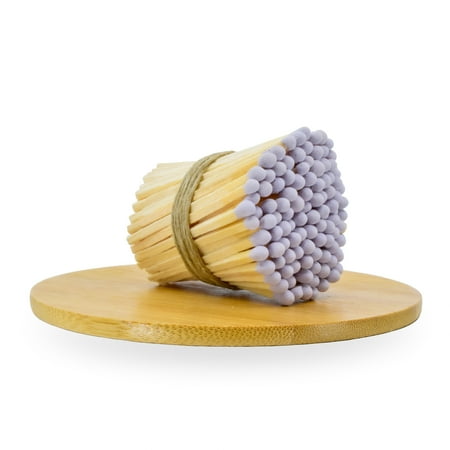 

2 Long Purple Tip Wooden Matchsticks - Safety Matches Bulk Loose 2 Inches Wholesale