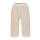 thumbnail image 4 of pantalones casuales de cintura alta de color sólido para mujer pantalones de entrenamiento 1/2 pantalones cortos beige/2xl, 4 of 5