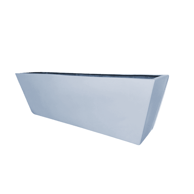 Maceta de fibra de vidrio FibraFormas Jardinera de Pared Chico Blanco