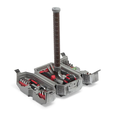 

Marvel Avengers Thor s Hammer 44-Piece Tool Set | Mjolnir Toolbox All-In-One Kit