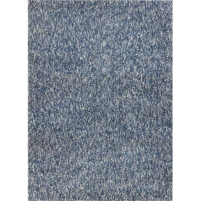 HomeRoots 353418 Tapis en Polyester Indigo & Ivoire 27 x 45 Po.